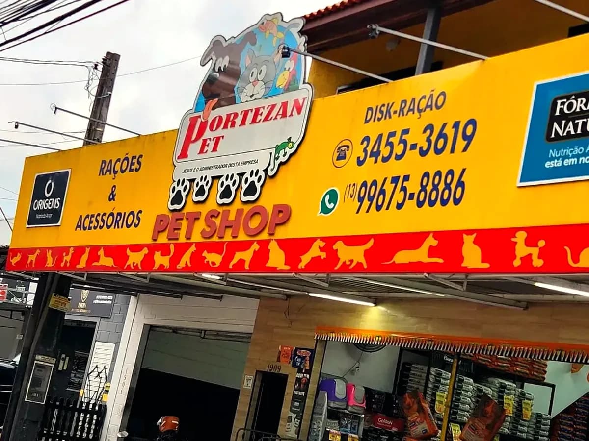Fachada da Portezan Matriz, em Peruíbe