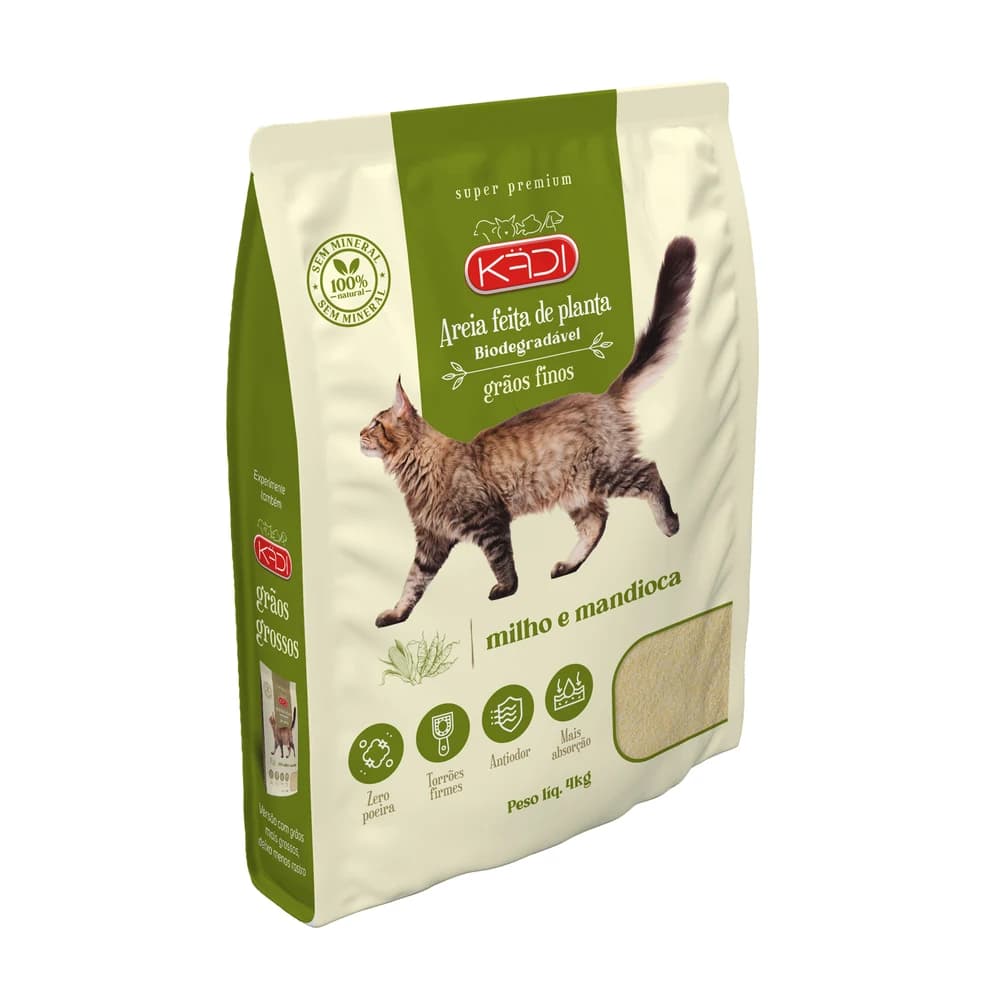 Areia Sanitária Kadi Grãos Finos 4kg