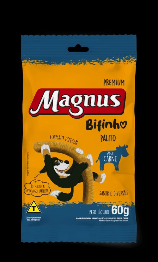 Bifinho Magnus Palito Cães Adultos Carne 250g