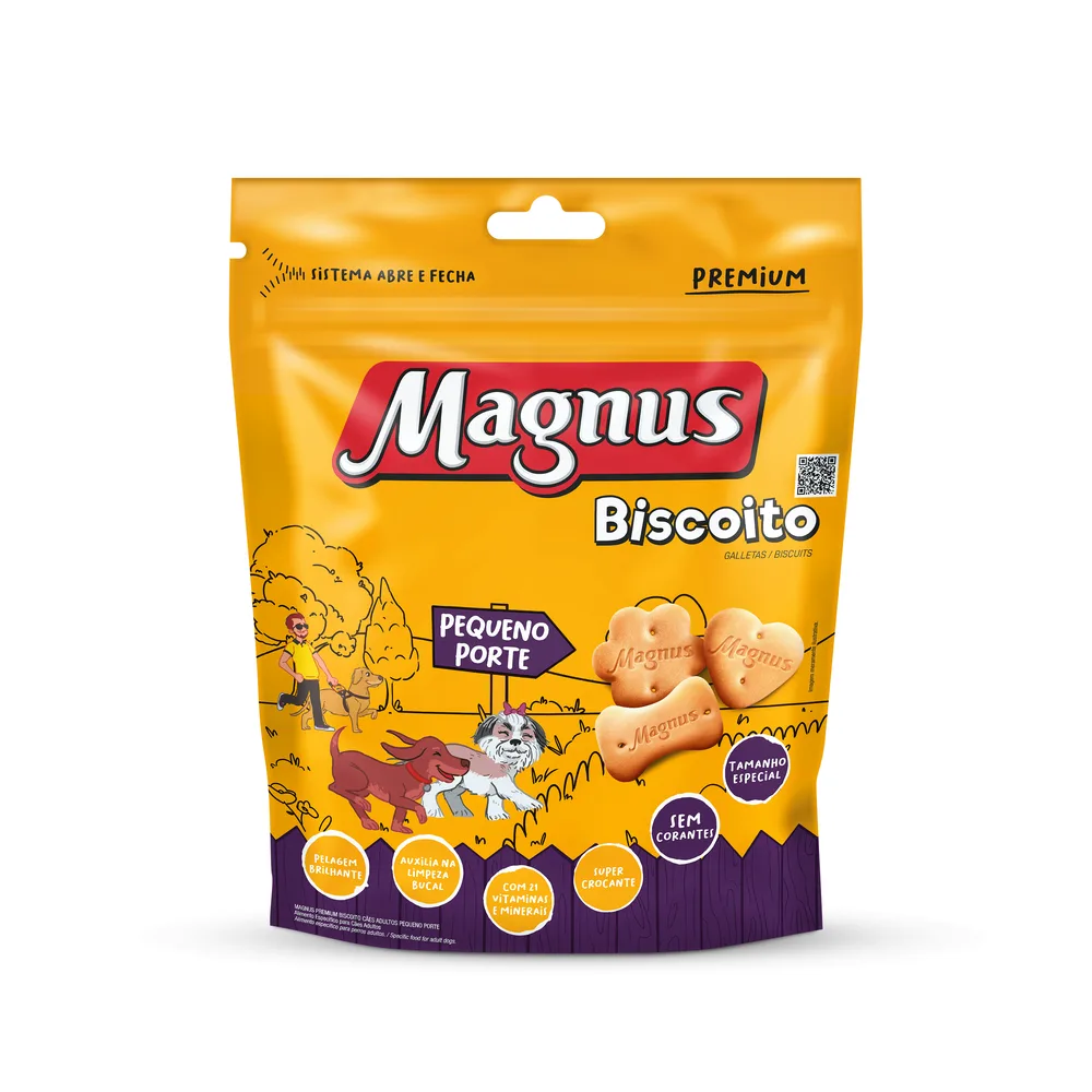 Biscoito Magnus Cães Adultos Pequeno Porte