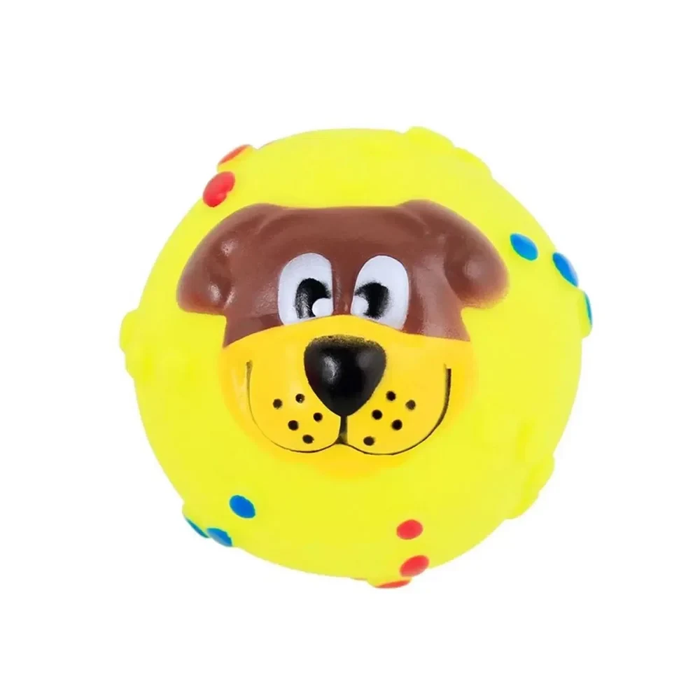 Bola de Vinil Tex Cara de Cachorro 7cm