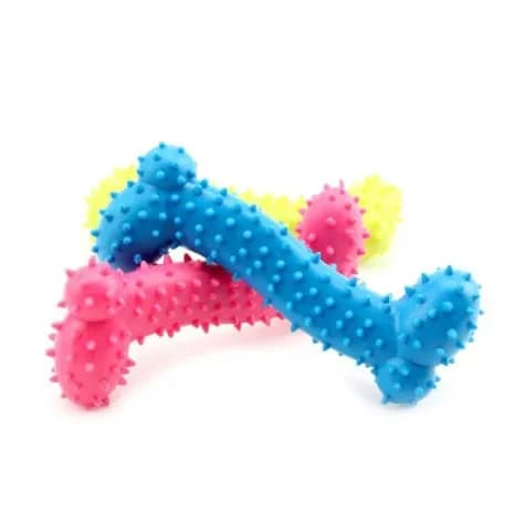 Brinquedo Tex Especial Ultra Resistente Osso Colorido com Furo