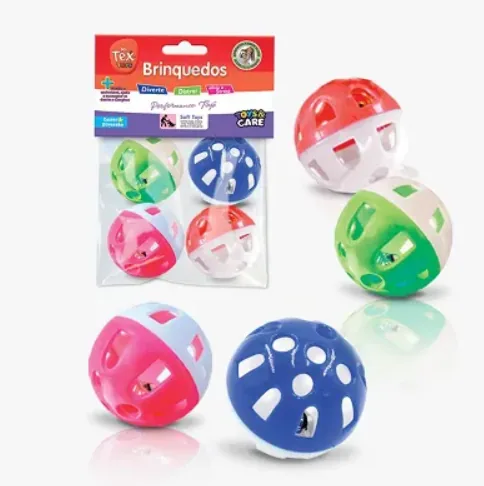 Brinquedo Tex para Gatos Acrílico Aberta 4 Unidades