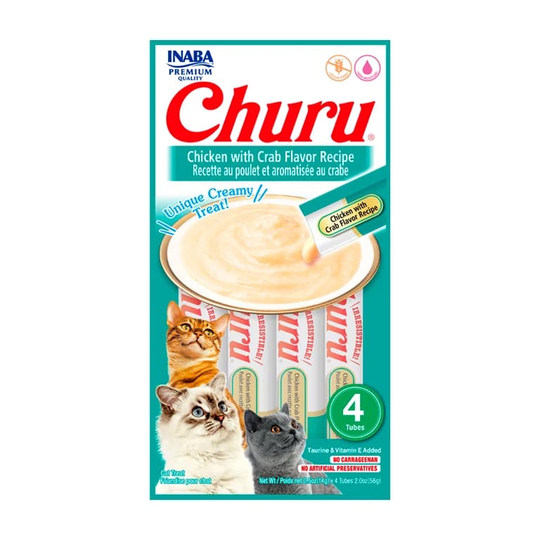 Churu Inaba Gatos Frango com Aroma de Caranguejo 56g