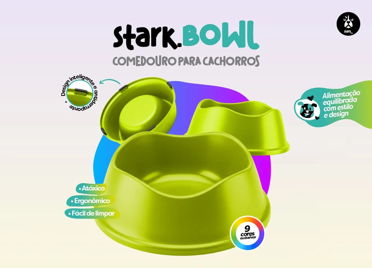 Comedouro Stark.BOWL 350ml Cobre