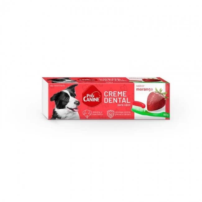 Creme Dental Pró Canine Morango 60g