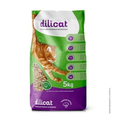Granulado Higiênico de Madeira Dilicat 5kg