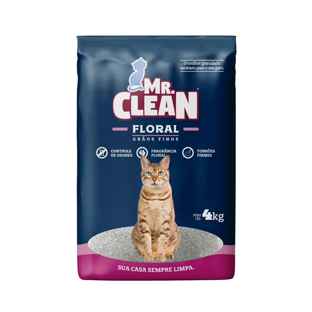 Granulado Sanitário Mr Clean Floral 4kg