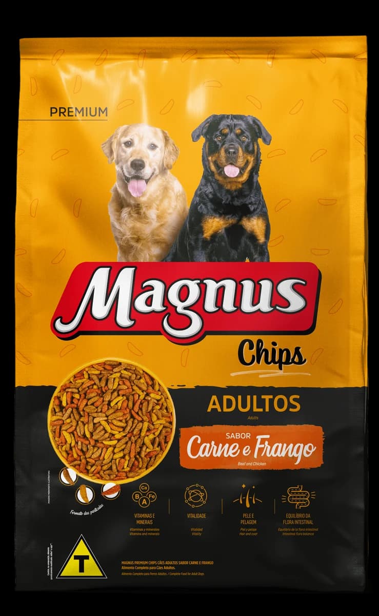 Magnus Premium Cães Adultos Chips Granel