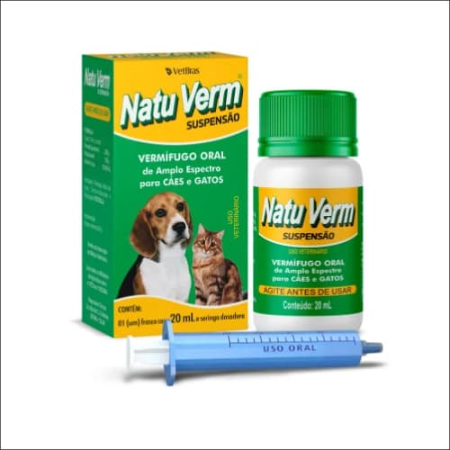 Natu Verm Suspensão Cães e Gatos 20ml