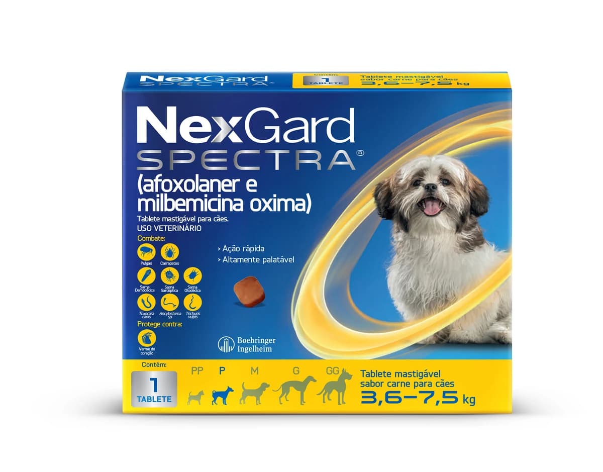 NexGard Spectra Cães 3,6 a 7,5kg
