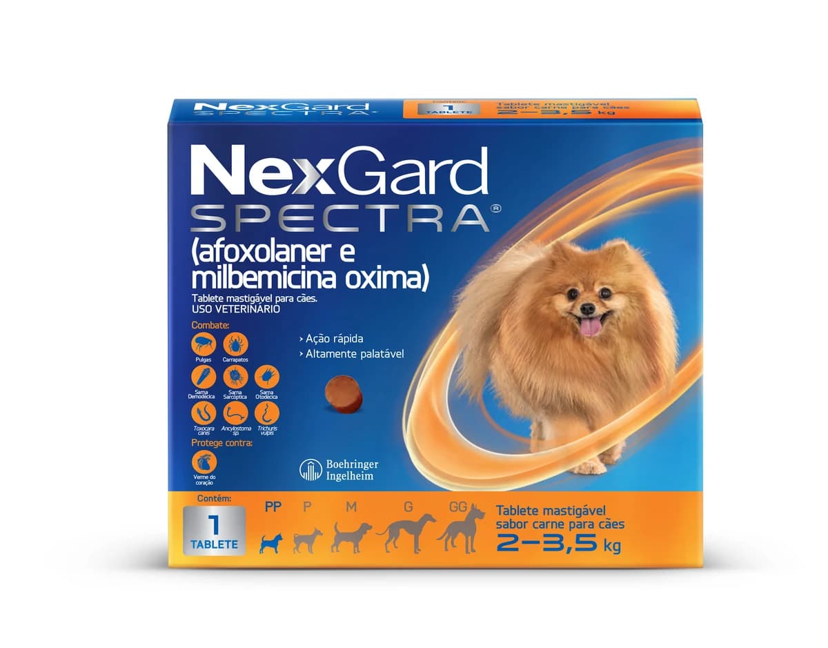 NexGard Spectra Cães de 2 a 3,5kg