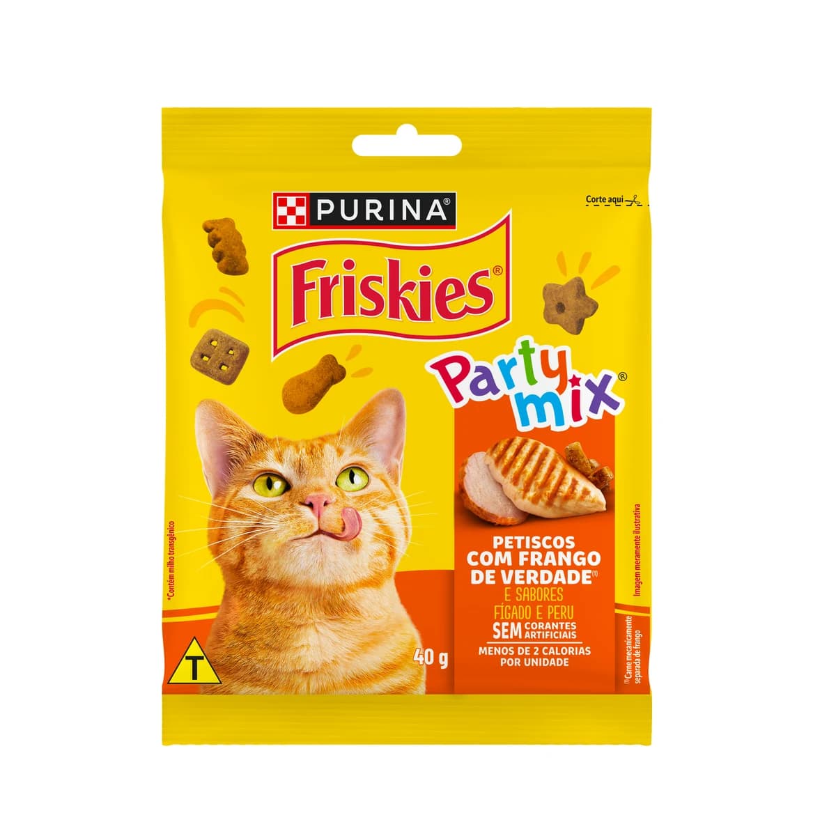 Petisco Friskies Party Mix Gatos Frango 40g
