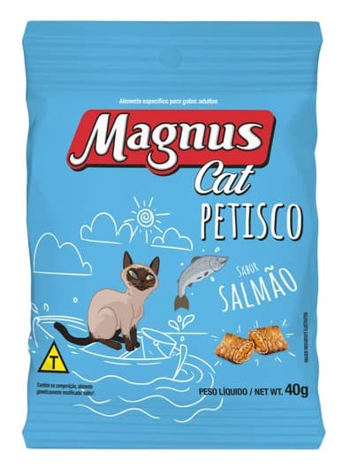 Petisco Magnus Cat Gatos Adultos Salmão 40g