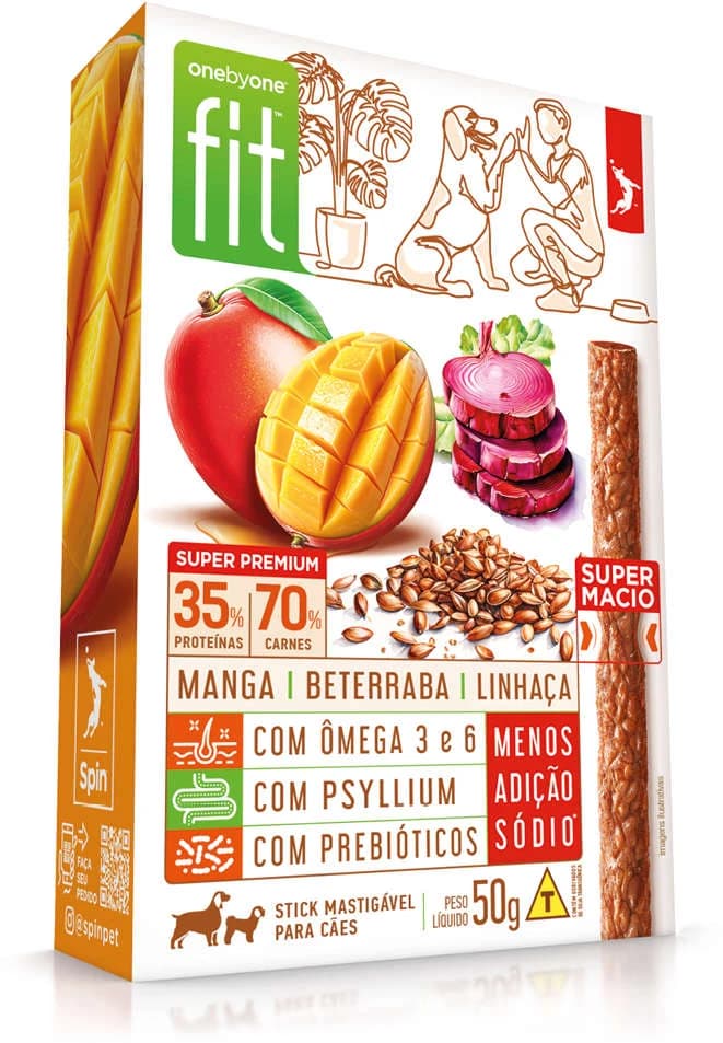 Petisco Spin Stick Fit Manga e Beterraba 50g