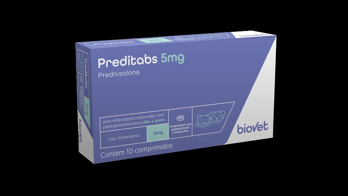 Preditabs 5mg Anti-inflamatório Cães e Gatos