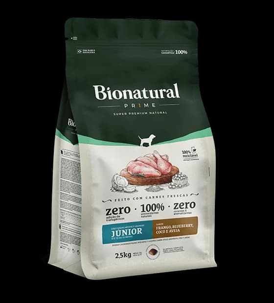 Ração Bionatural Prime Cães Raças Médias e Grandes Júnior Frango 15kg