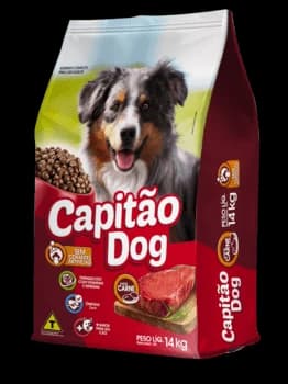 Ração Capitão Dog Cães Adultos Carne a Granel
