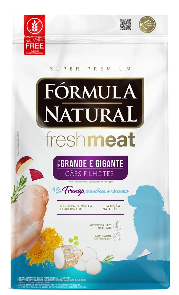 Ração Fórmula Natural Cães Filhotes Raças Grandes Granel