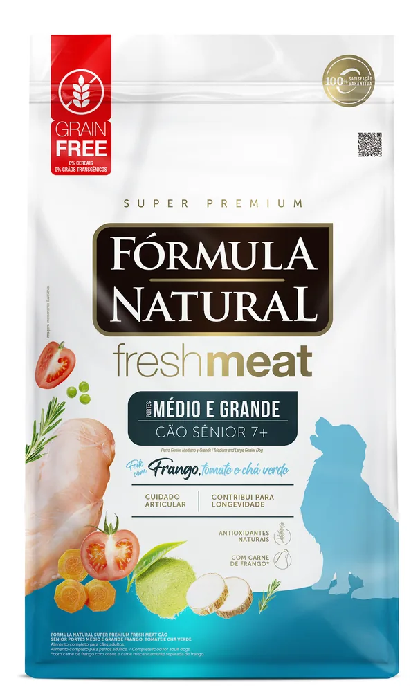 Ração Fórmula Natural Cães Sênior Raças Médias (Granel)