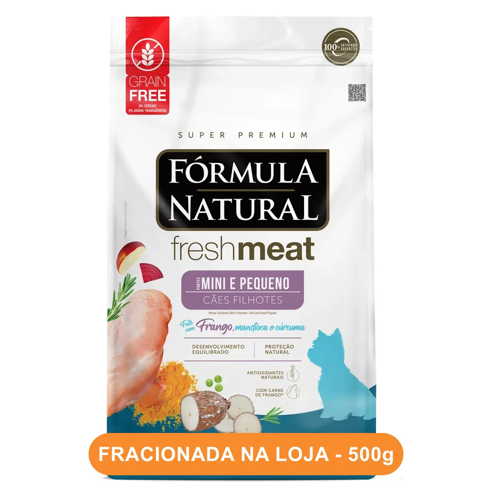 Ração Fórmula Natural Fresh Meat Cães Filhotes Fracionada 500g