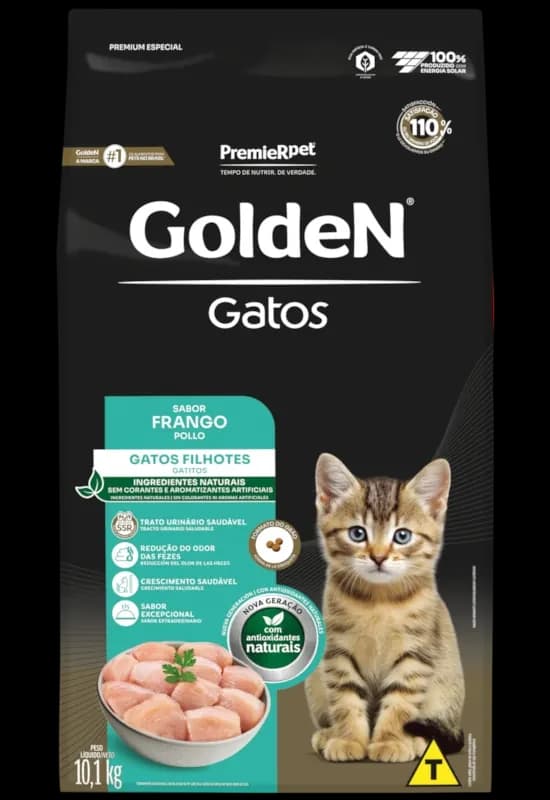 Ração Golden Gatos Filhotes Frango 3kg