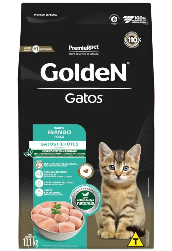 Ração Golden Gatos Filhotes Frango Granel