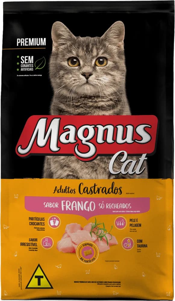 Ração Magnus Cat Premium Gatos Adultos Castrados Pastelzinho a Granel