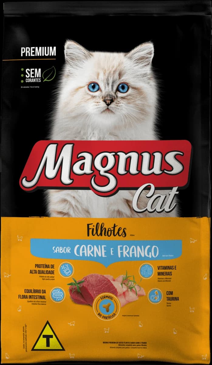 Ração Magnus Cat Premium Gatos Filhotes Carne e Frango a Granel