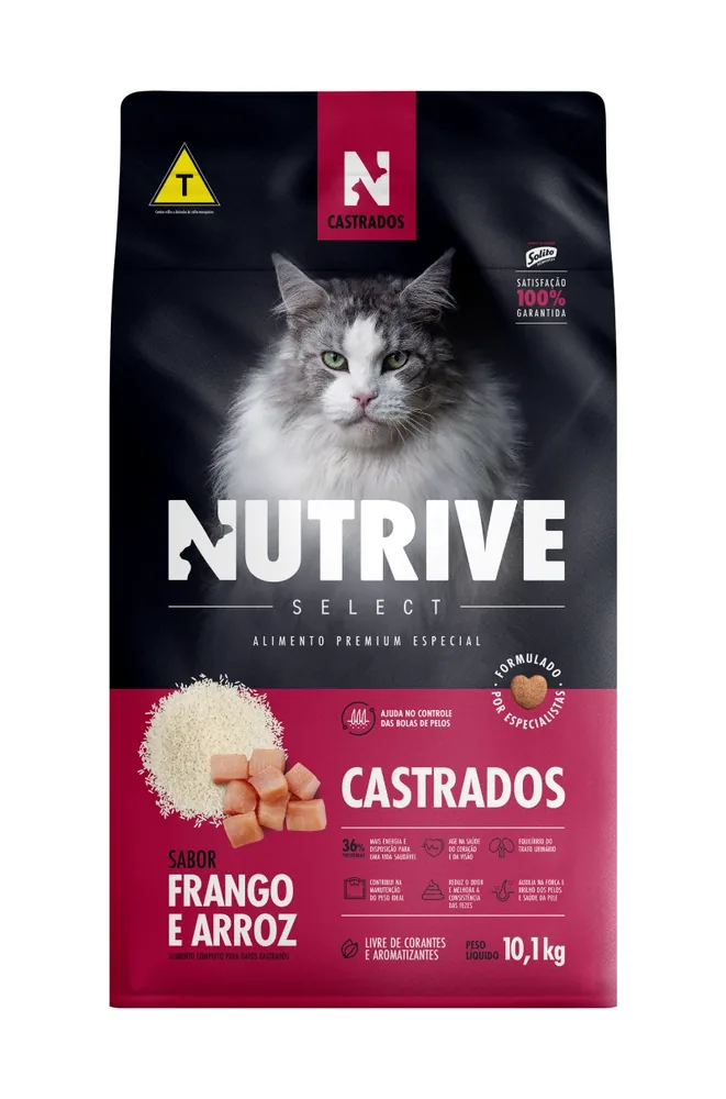 Ração Nutrive Gatos Castrados Granel