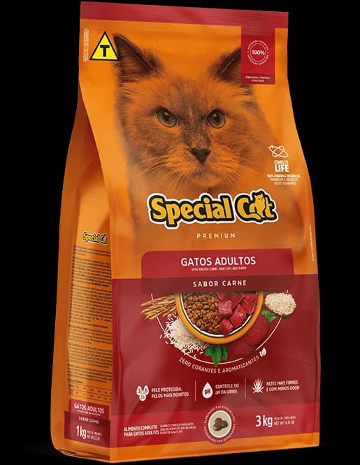 Ração Special Cat Adultos Sabor Carne a Granel