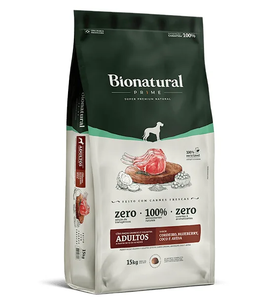 Ração Special Dog Bionatural Prime Cães Adultos Cordeiro (Granel)