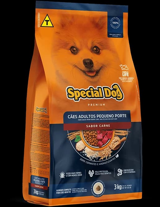 Ração Special Dog Premium Cães Adultos Pequeno Porte Carne Granel