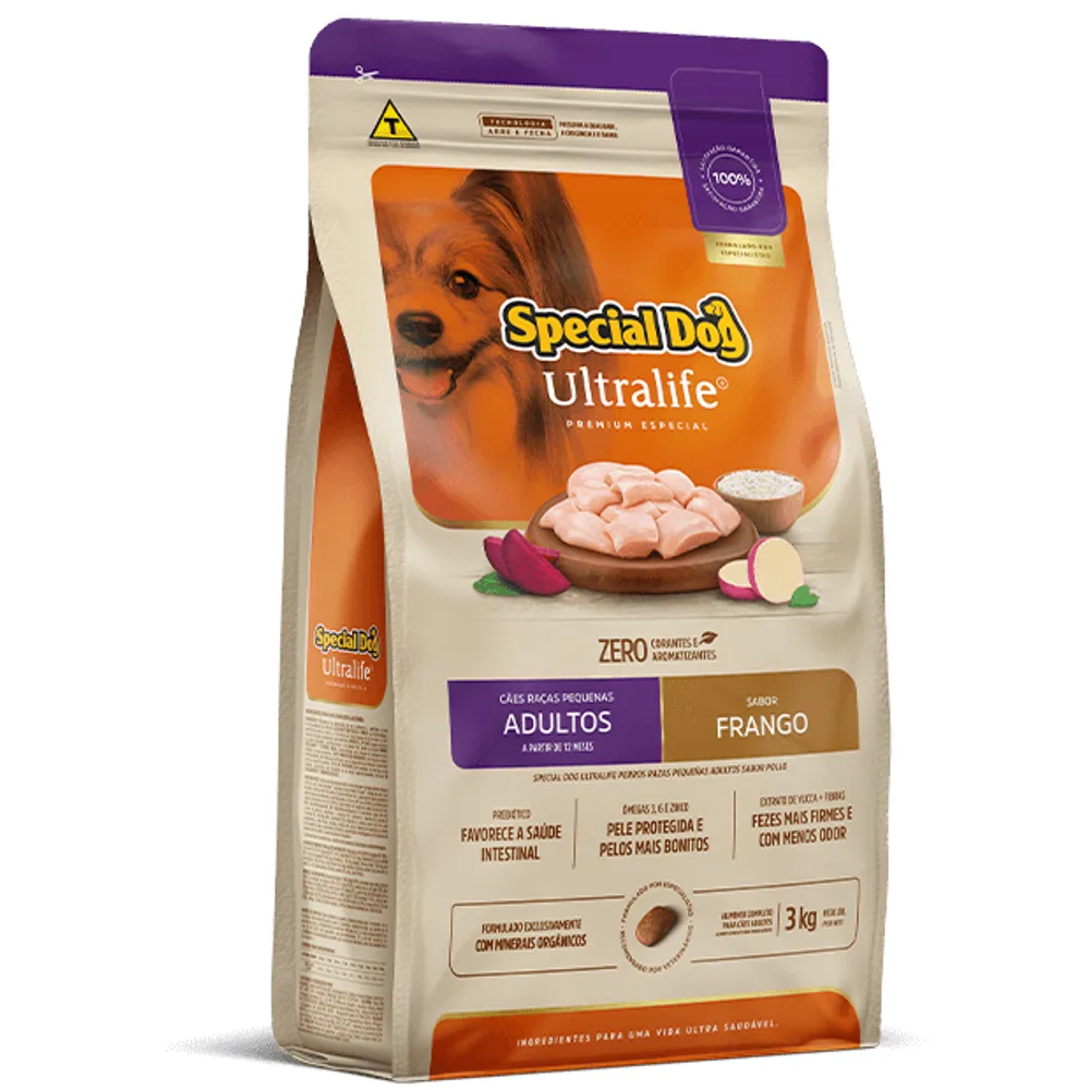 Ração Special Dog Ultralife Raças Pequenas Adultos Frango 10,1kg