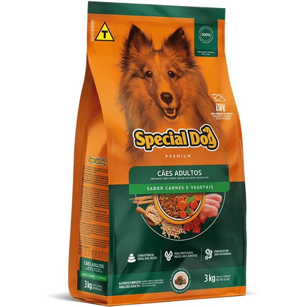 Ração Special Dog Vegetais Cães Adultos 10,1kg