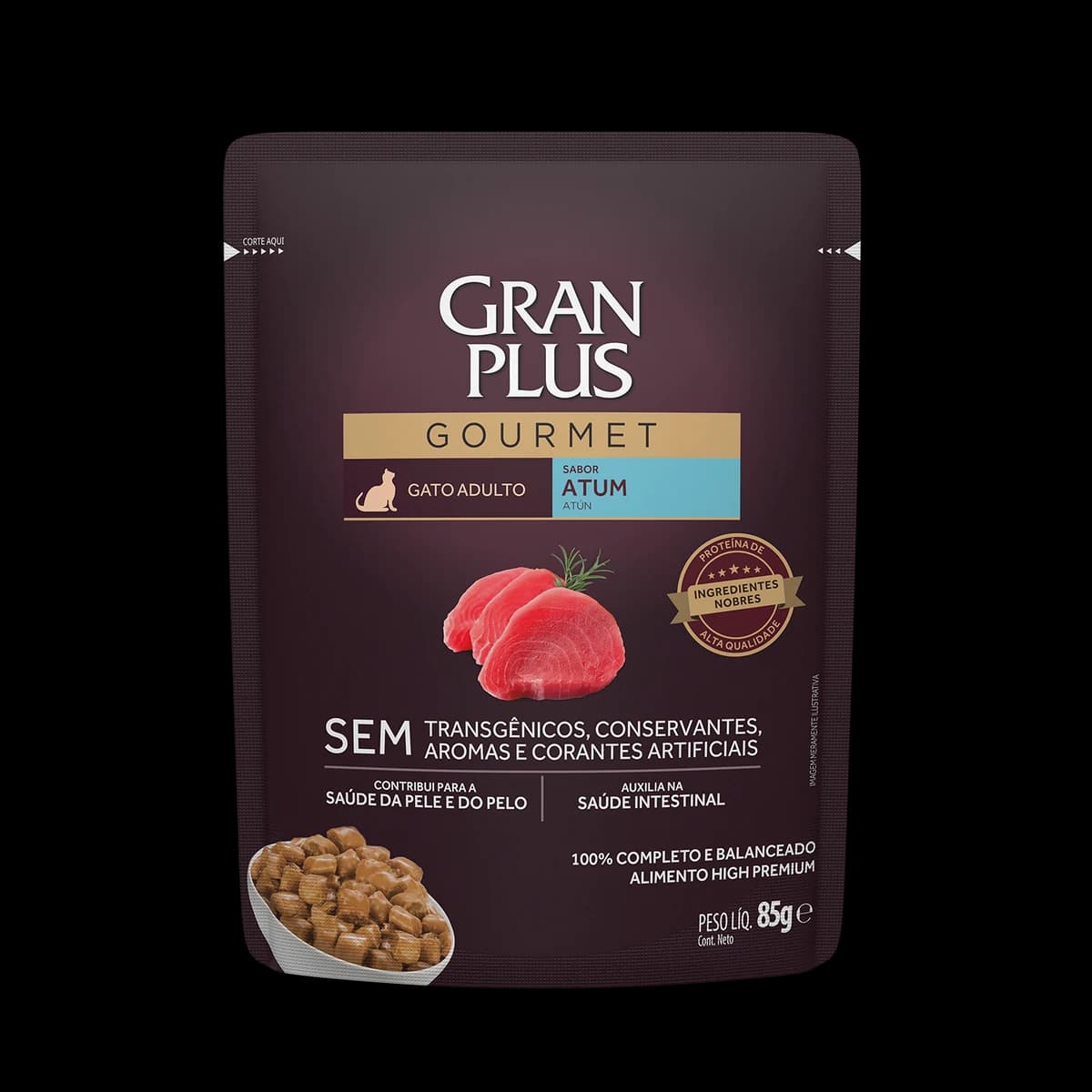 Sachê GranPlus Gourmet Gatos Adultos Atum 85g