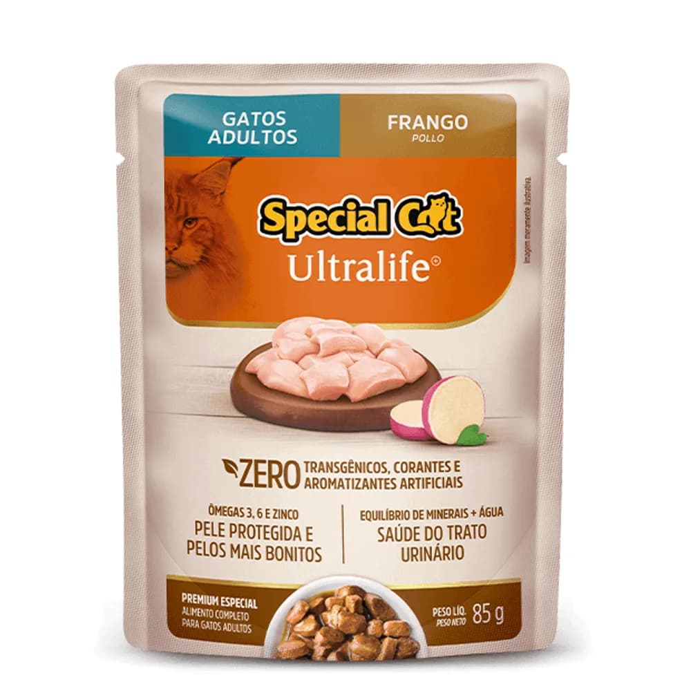 Sachê Special Cat Ultralife Gatos Adultos Frango 85g