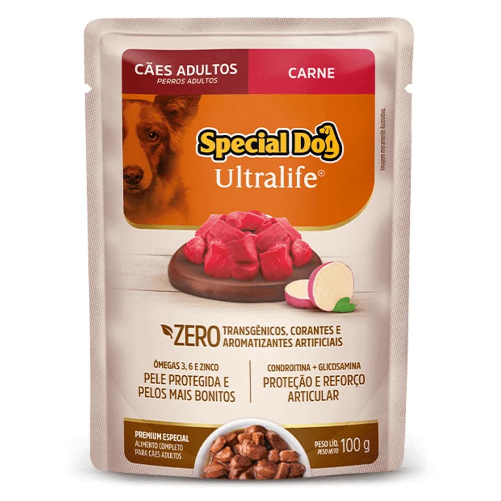 Sachê Special Dog Ultralife Adultos Carne 100g