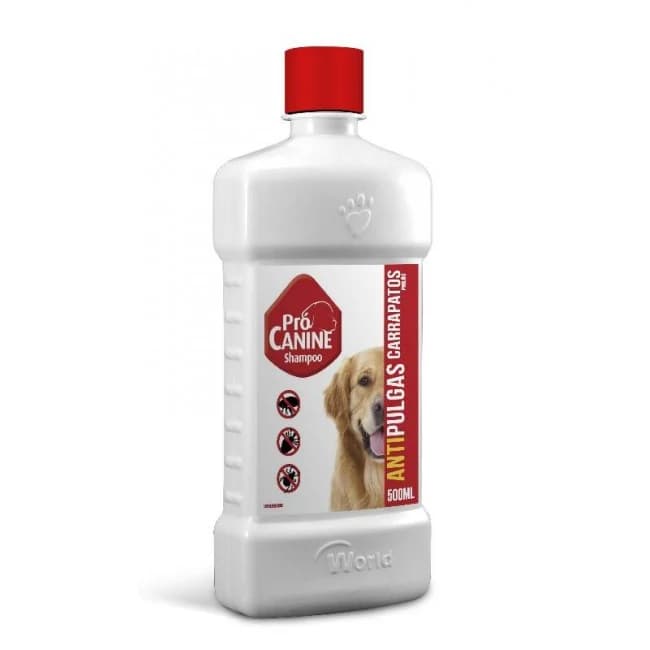 Shampoo Pró Canine Antipulgas e Carrapatos 500ml