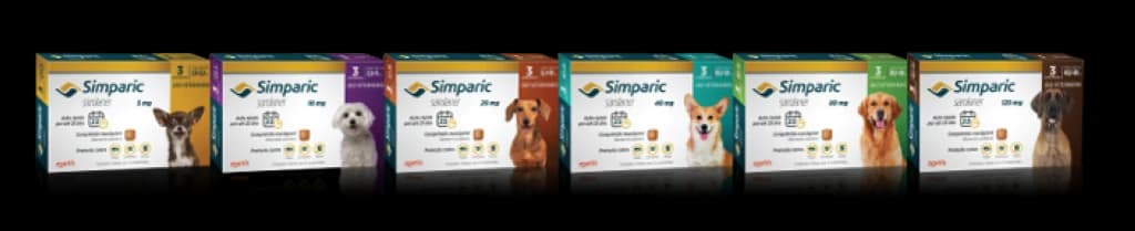 Simparic 10mg Cães 2,6 a 5kg 3 Comprimidos