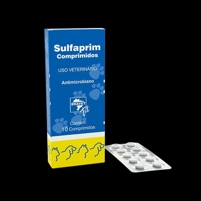 Sulfaprim Cães e Gatos 10 Comprimidos